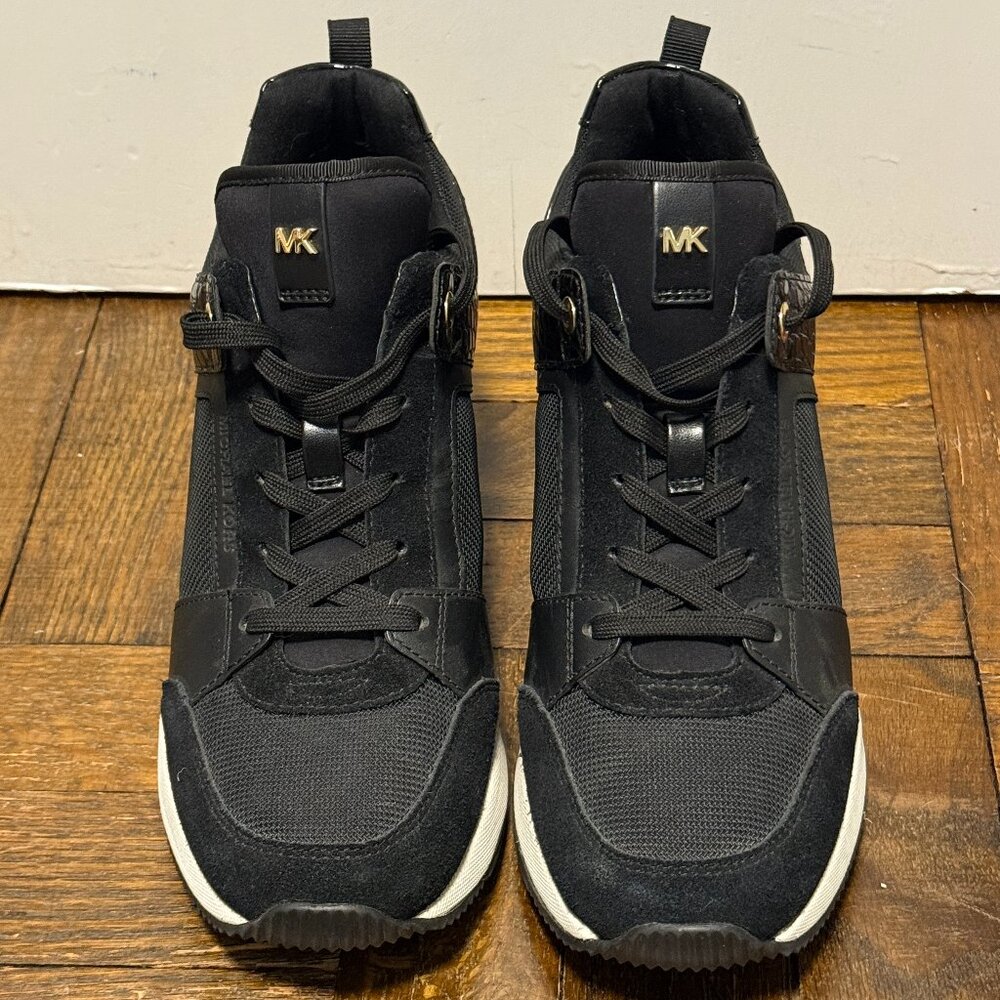 Michael Kors Black and Gold Trainer